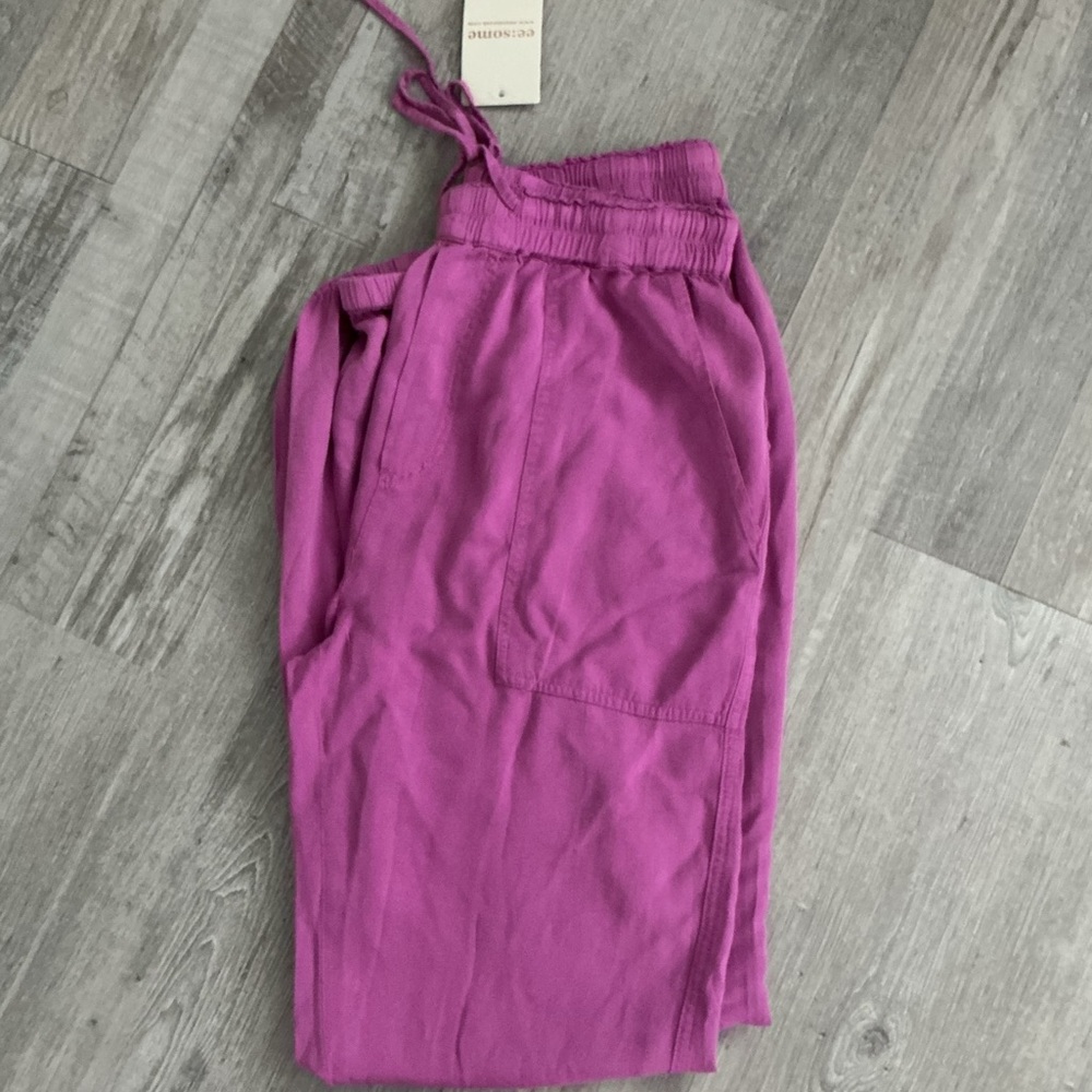 ee:some rayon drawstring waist joggers